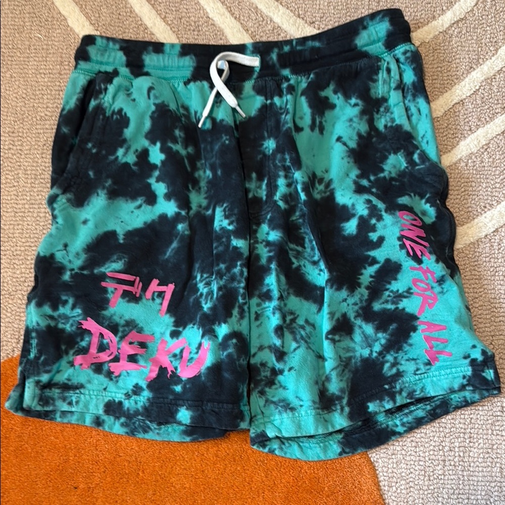 My Hero Academia tie dye shorts